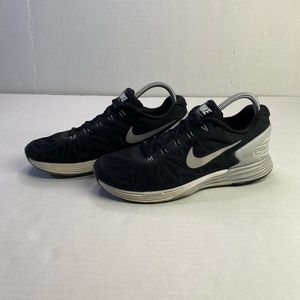 Nike Lunarglide 6 Women's Black/Gray Athletic Running Shoes Sneakers Size 9 US